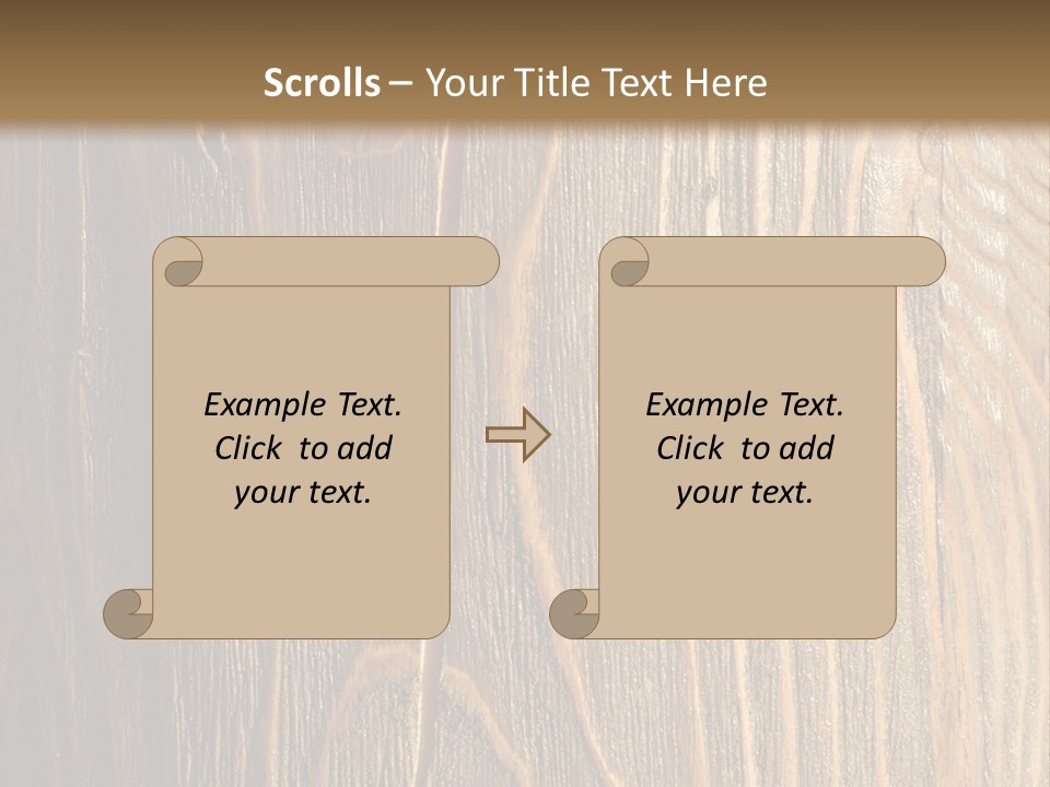 Striped Abstract Wood PowerPoint Template