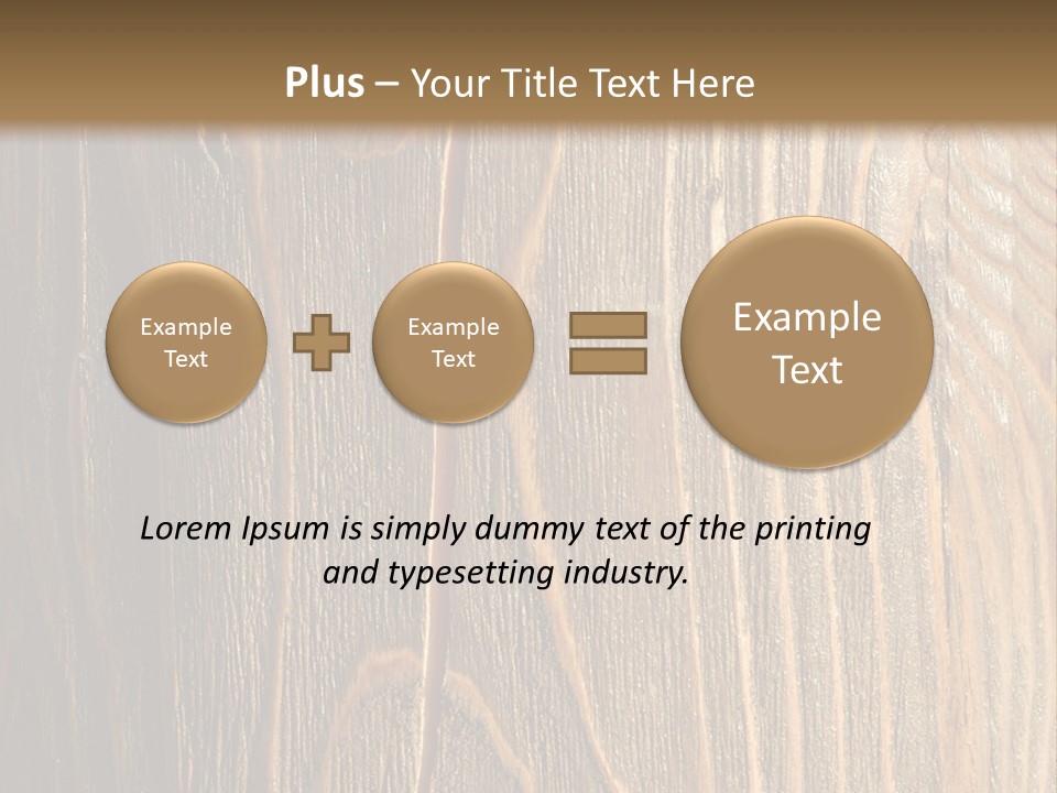 Striped Abstract Wood PowerPoint Template