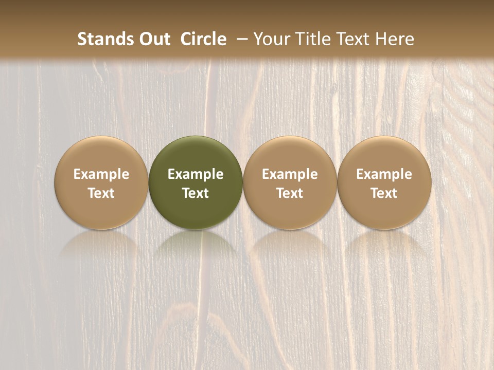 Striped Abstract Wood PowerPoint Template