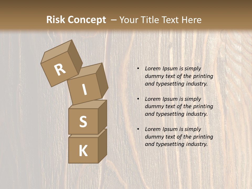 Striped Abstract Wood PowerPoint Template