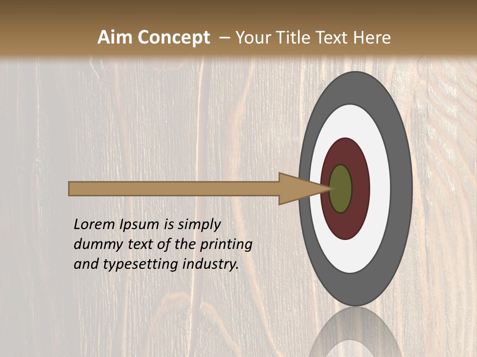 Striped Abstract Wood PowerPoint Template