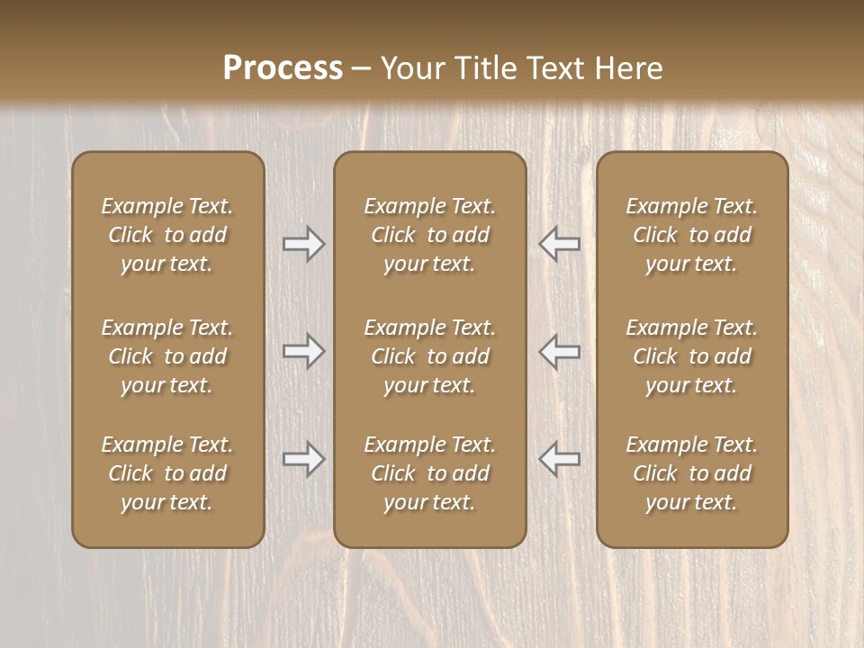 Striped Abstract Wood PowerPoint Template