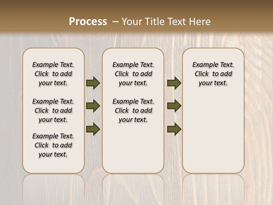 Striped Abstract Wood PowerPoint Template