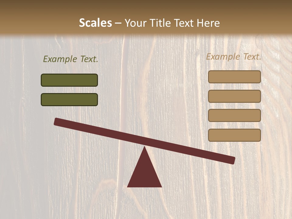 Striped Abstract Wood PowerPoint Template