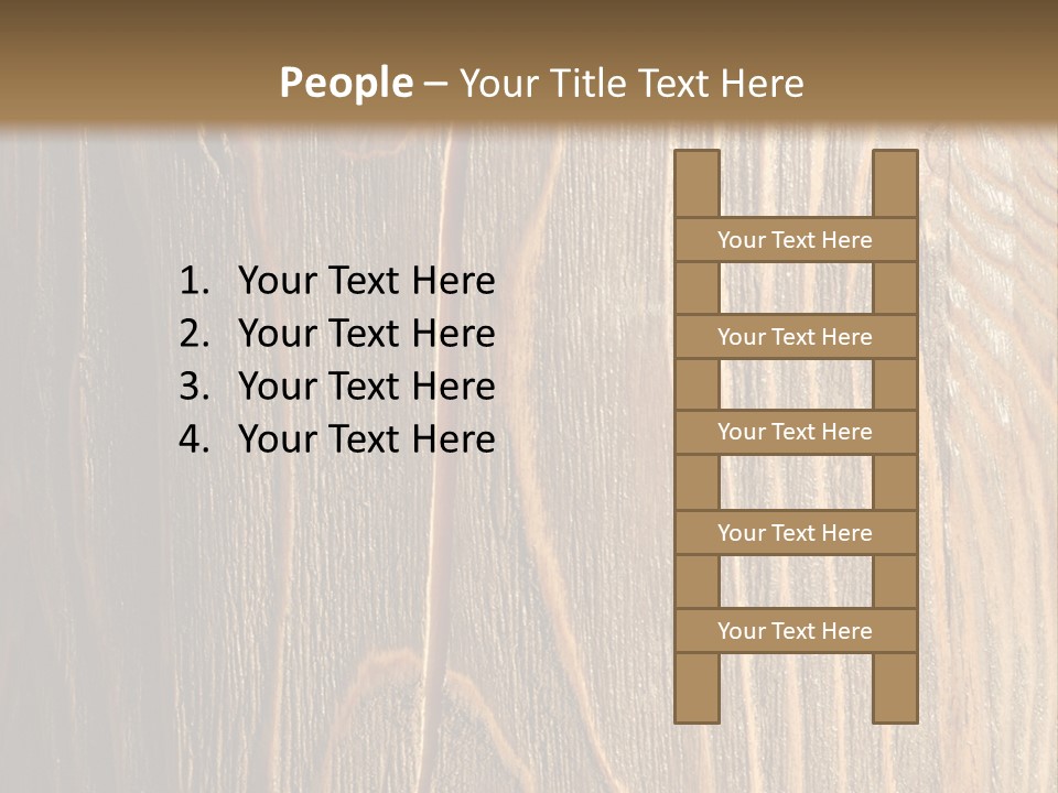 Striped Abstract Wood PowerPoint Template