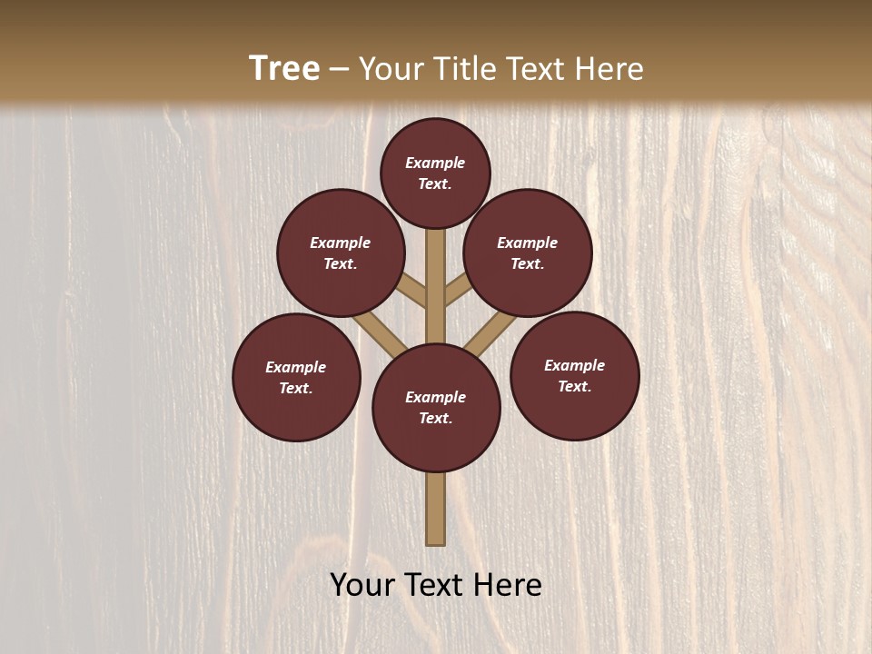 Striped Abstract Wood PowerPoint Template