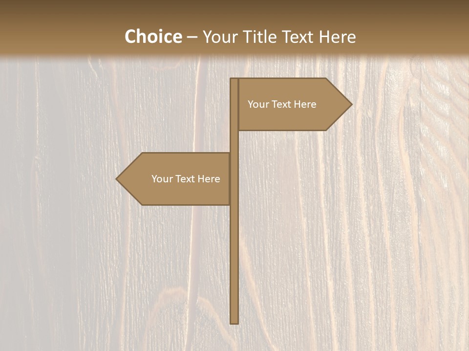 Striped Abstract Wood PowerPoint Template