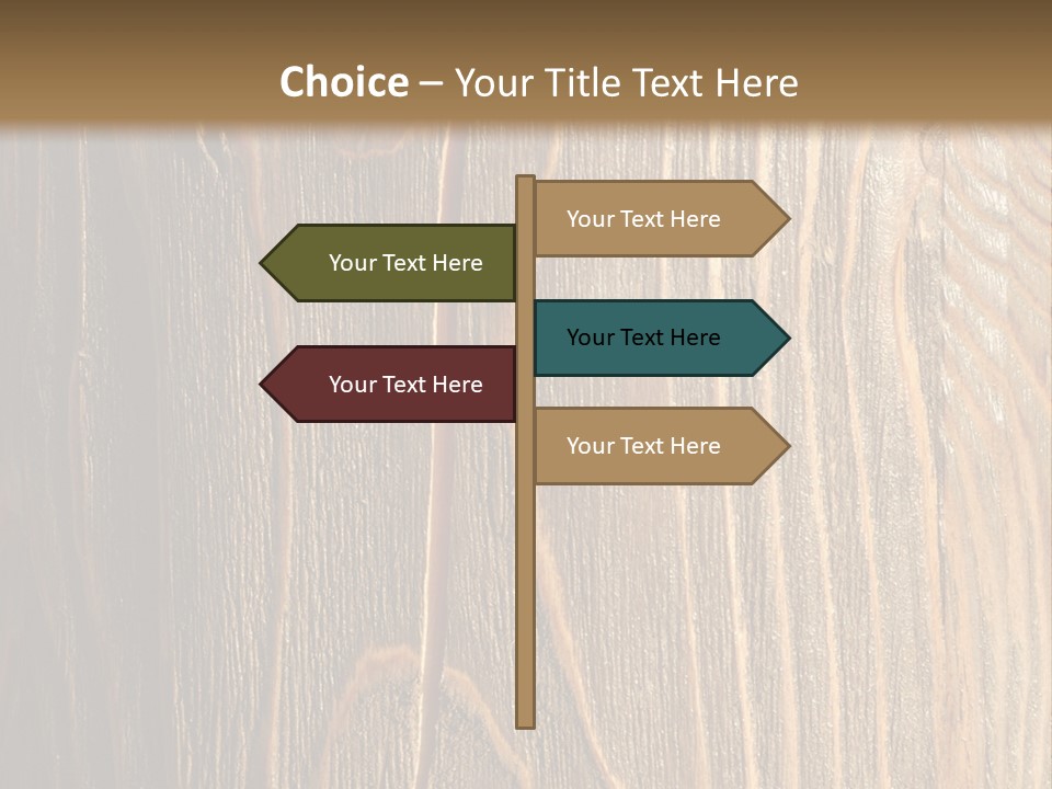 Striped Abstract Wood PowerPoint Template