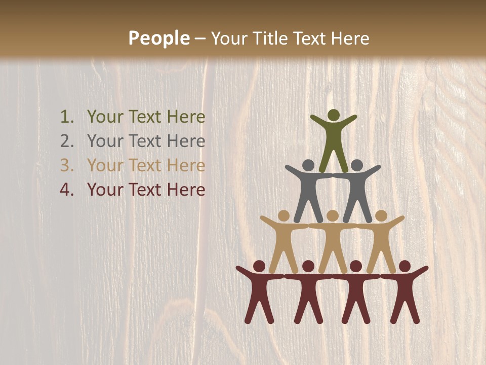 Striped Abstract Wood PowerPoint Template