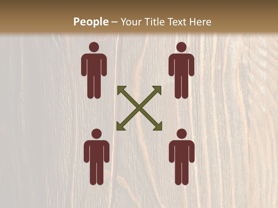 Striped Abstract Wood PowerPoint Template