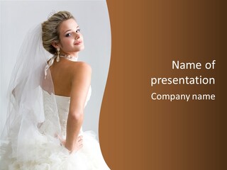 Passionate Beauty Dress PowerPoint Template