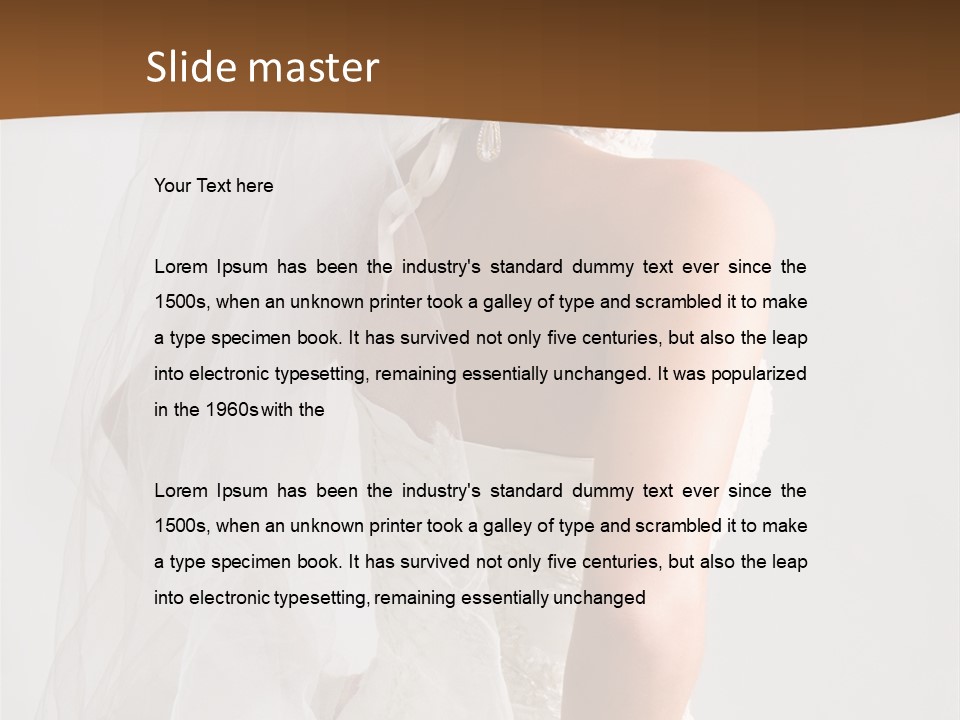 Passionate Beauty Dress PowerPoint Template