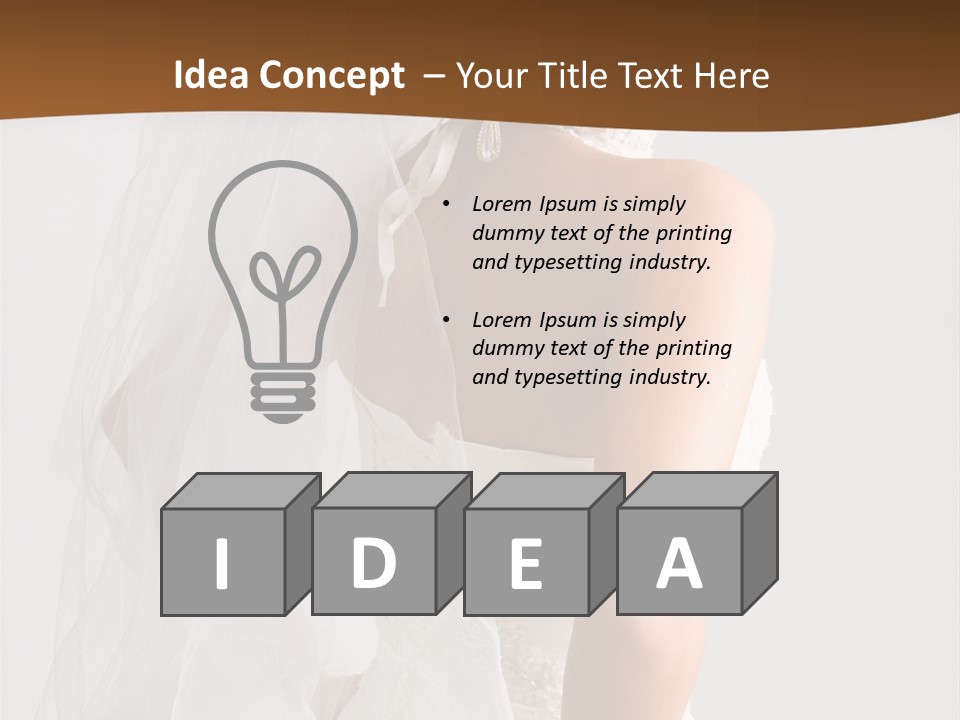 Passionate Beauty Dress PowerPoint Template