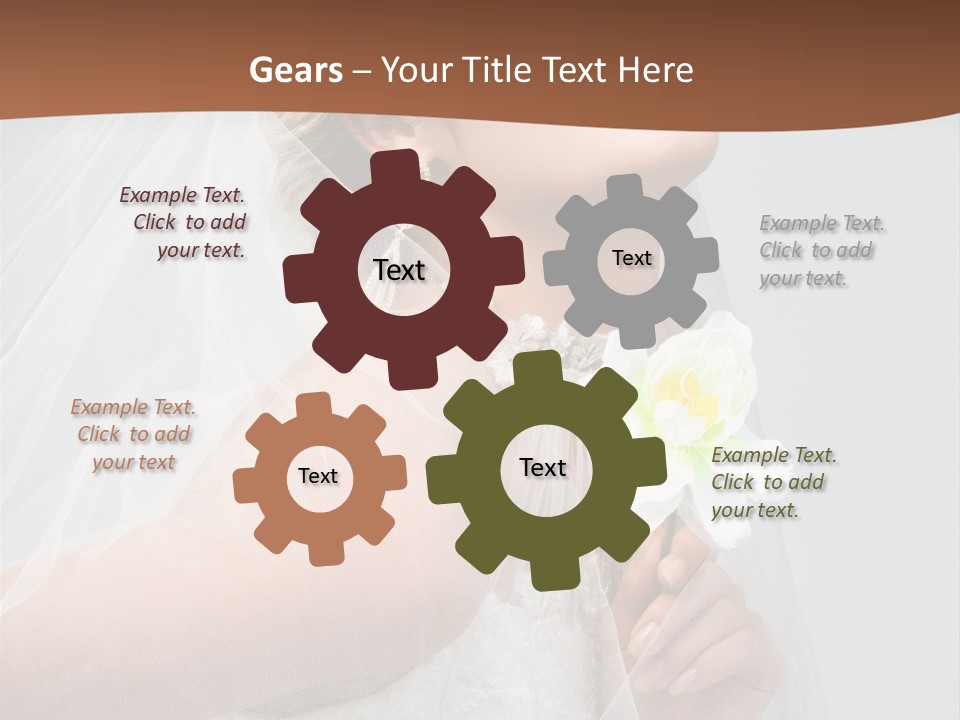 Veil Bride Marry PowerPoint Template