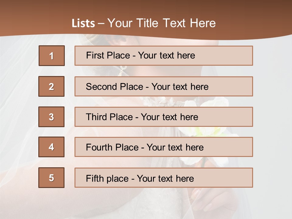 Veil Bride Marry PowerPoint Template