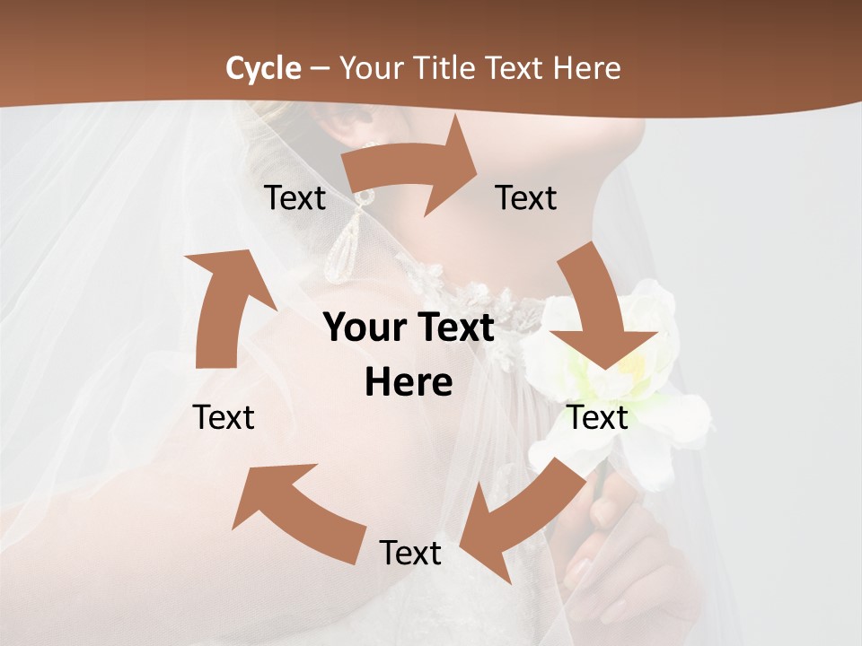 Veil Bride Marry PowerPoint Template