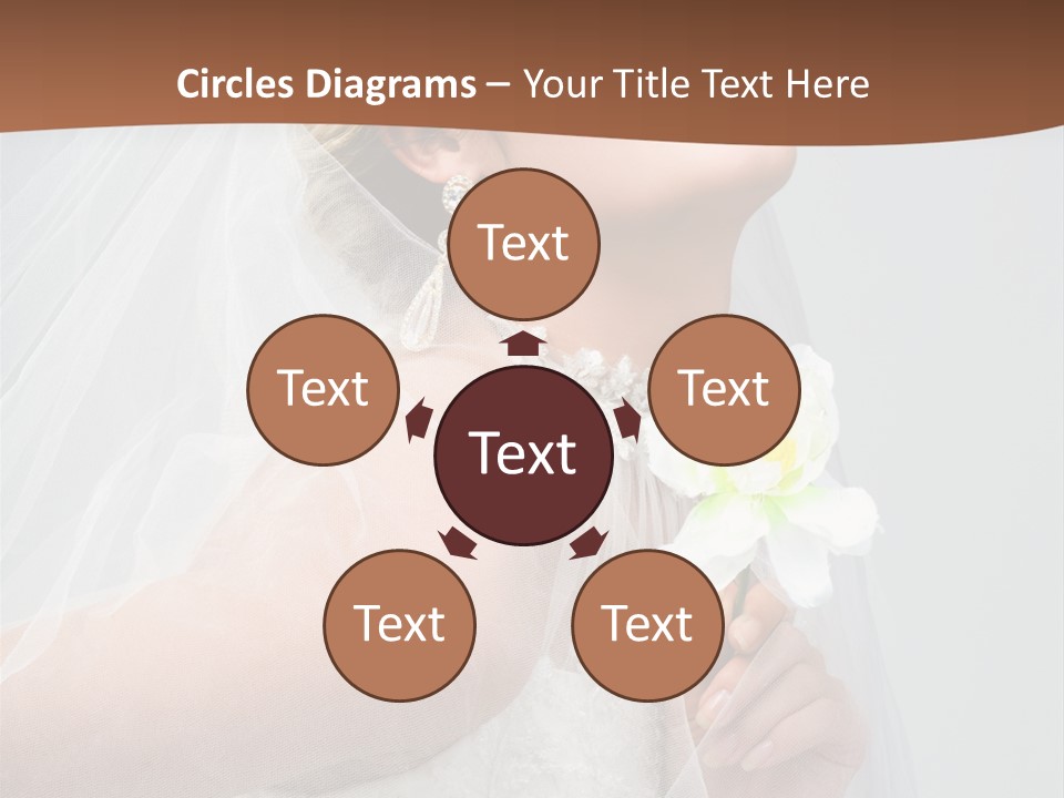 Veil Bride Marry PowerPoint Template