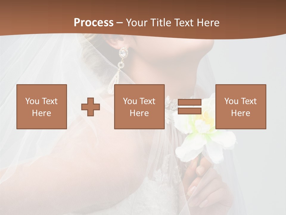 Veil Bride Marry PowerPoint Template