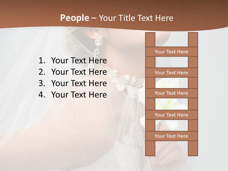 Veil Bride Marry PowerPoint Template