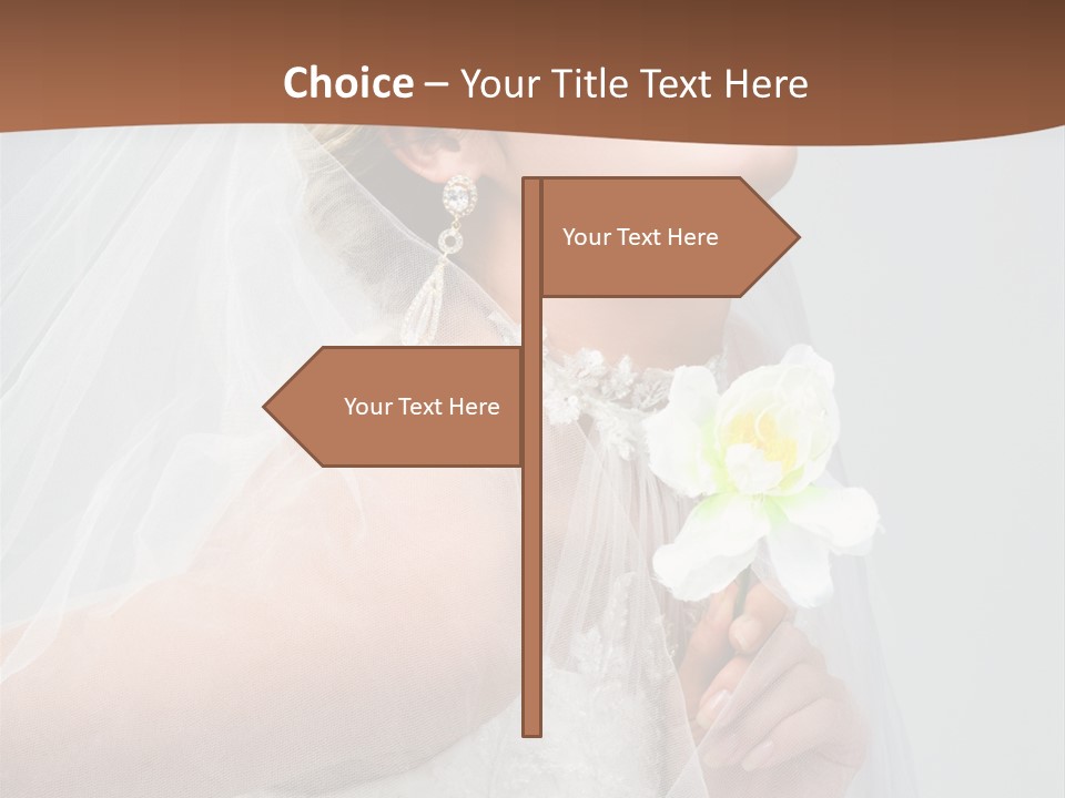 Veil Bride Marry PowerPoint Template