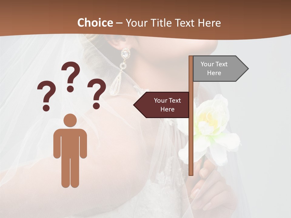 Veil Bride Marry PowerPoint Template