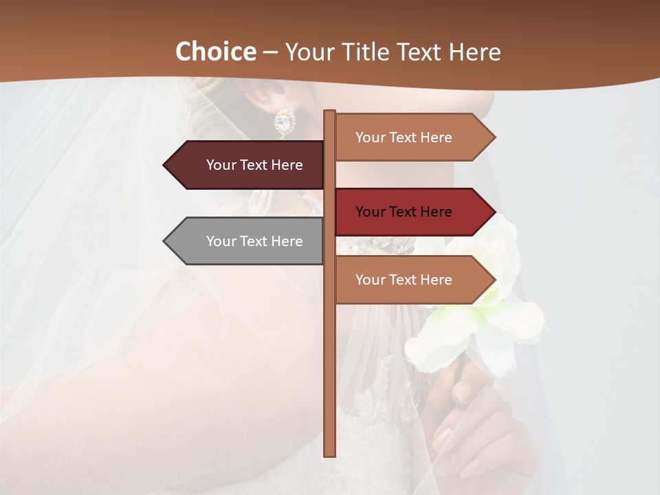 Veil Bride Marry PowerPoint Template