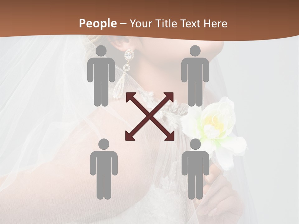 Veil Bride Marry PowerPoint Template