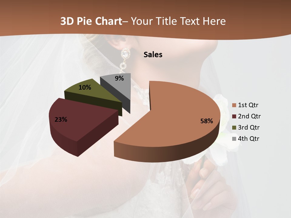 Veil Bride Marry PowerPoint Template