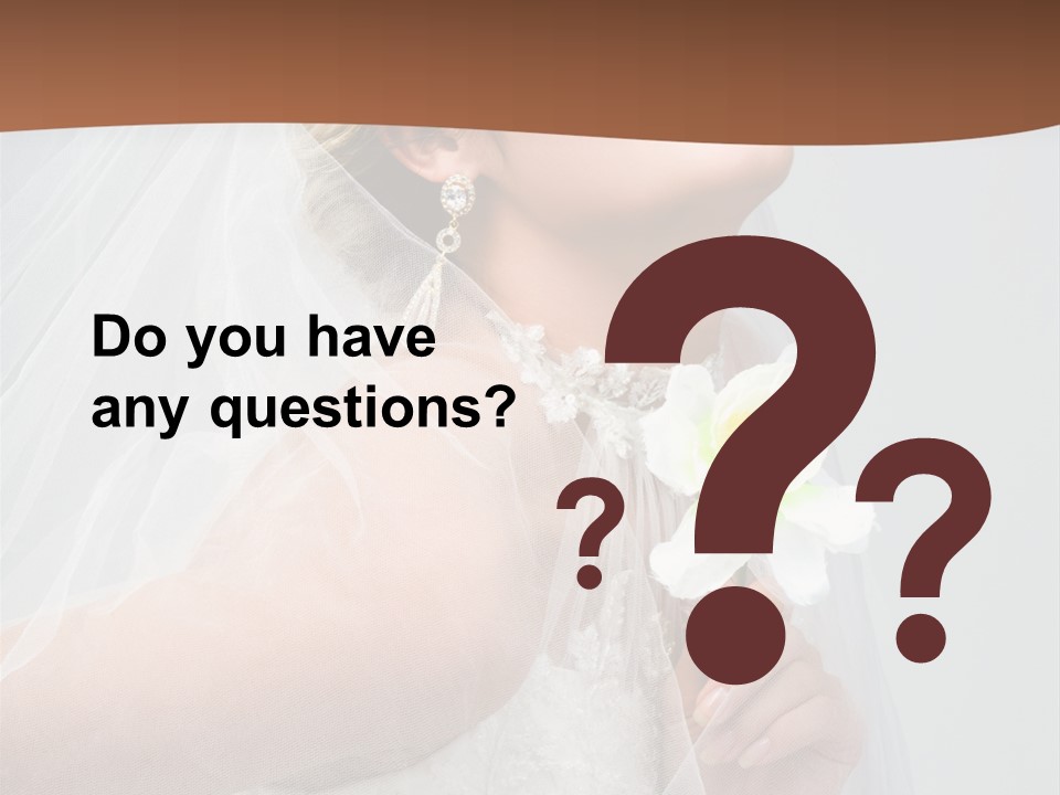 Veil Bride Marry PowerPoint Template