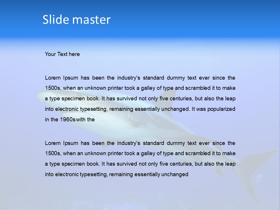 Underwater Perezii Sea PowerPoint Template