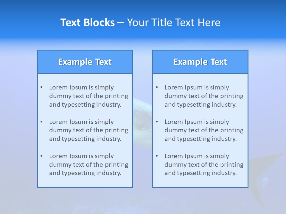 Underwater Perezii Sea PowerPoint Template