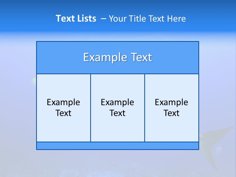 Underwater Perezii Sea PowerPoint Template