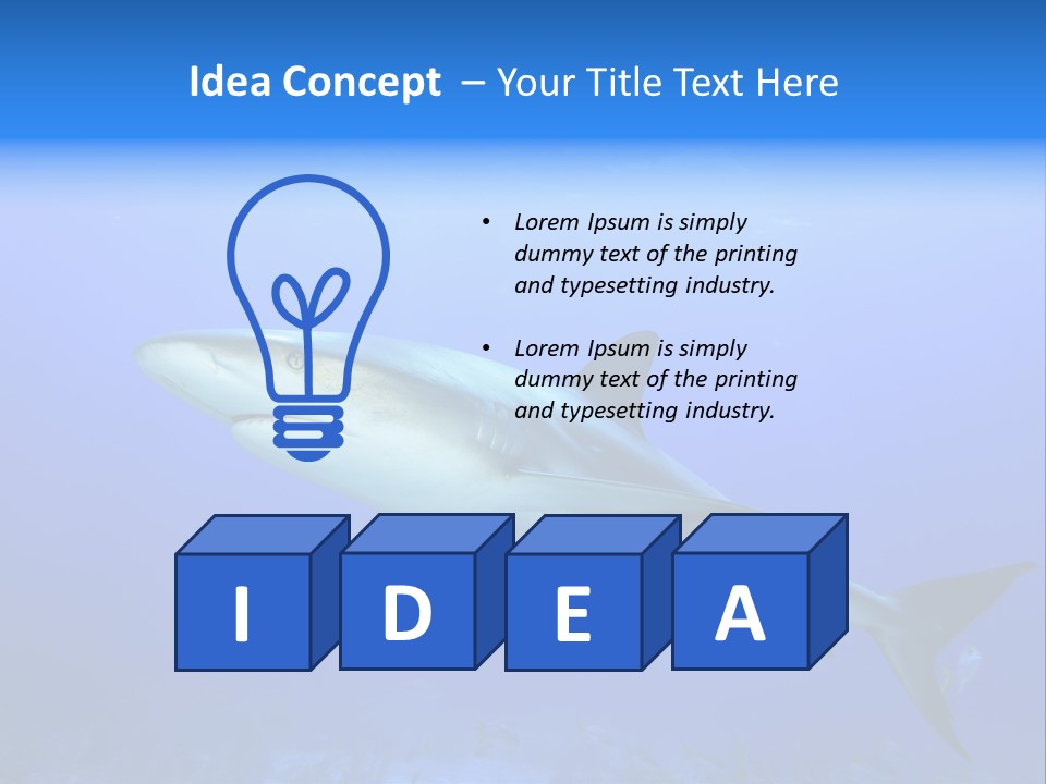 Underwater Perezii Sea PowerPoint Template