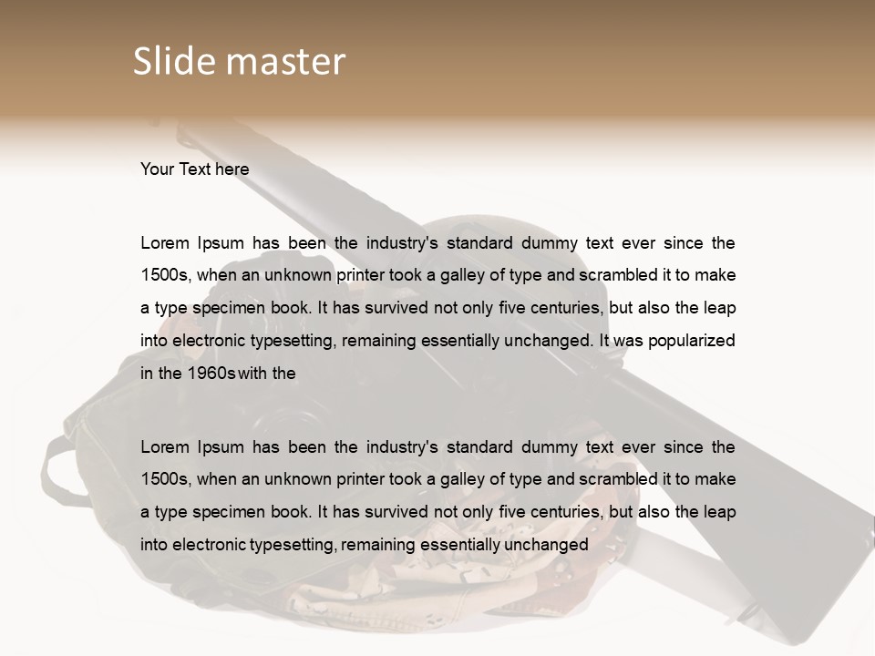 Desert Shock Projectile PowerPoint Template