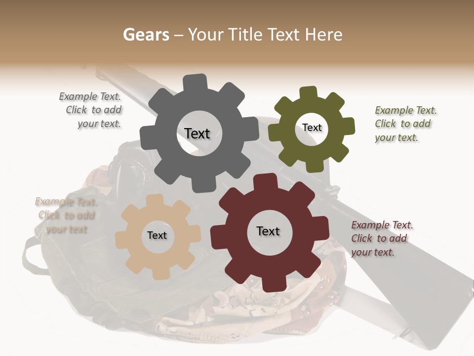 Desert Shock Projectile PowerPoint Template