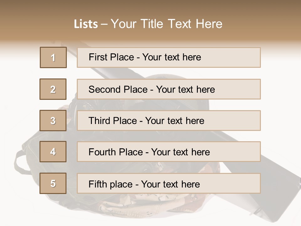 Desert Shock Projectile PowerPoint Template