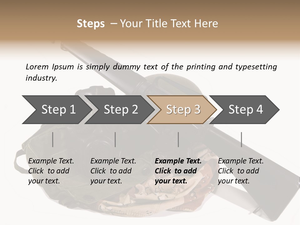 Desert Shock Projectile PowerPoint Template