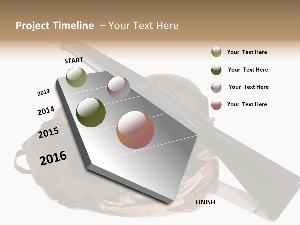 Desert Shock Projectile PowerPoint Template