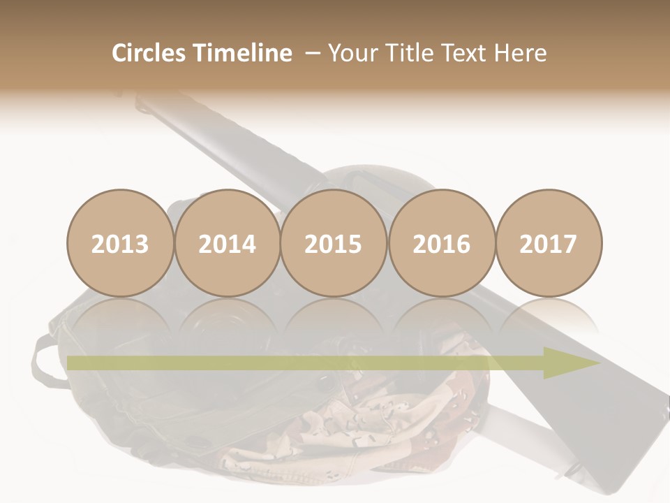 Desert Shock Projectile PowerPoint Template