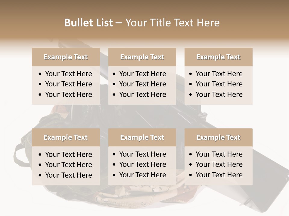Desert Shock Projectile PowerPoint Template