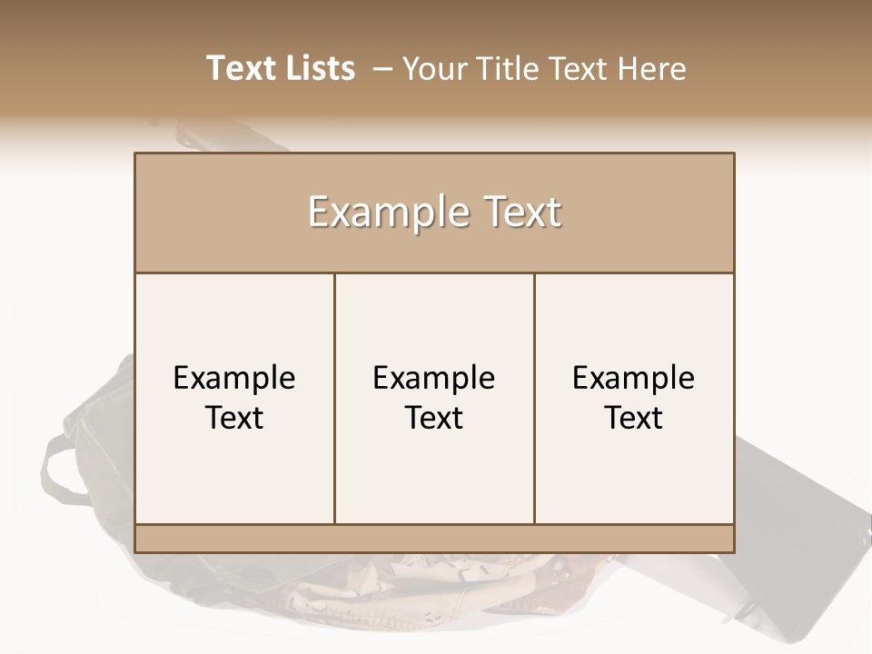 Desert Shock Projectile PowerPoint Template