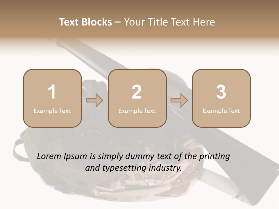 Desert Shock Projectile PowerPoint Template