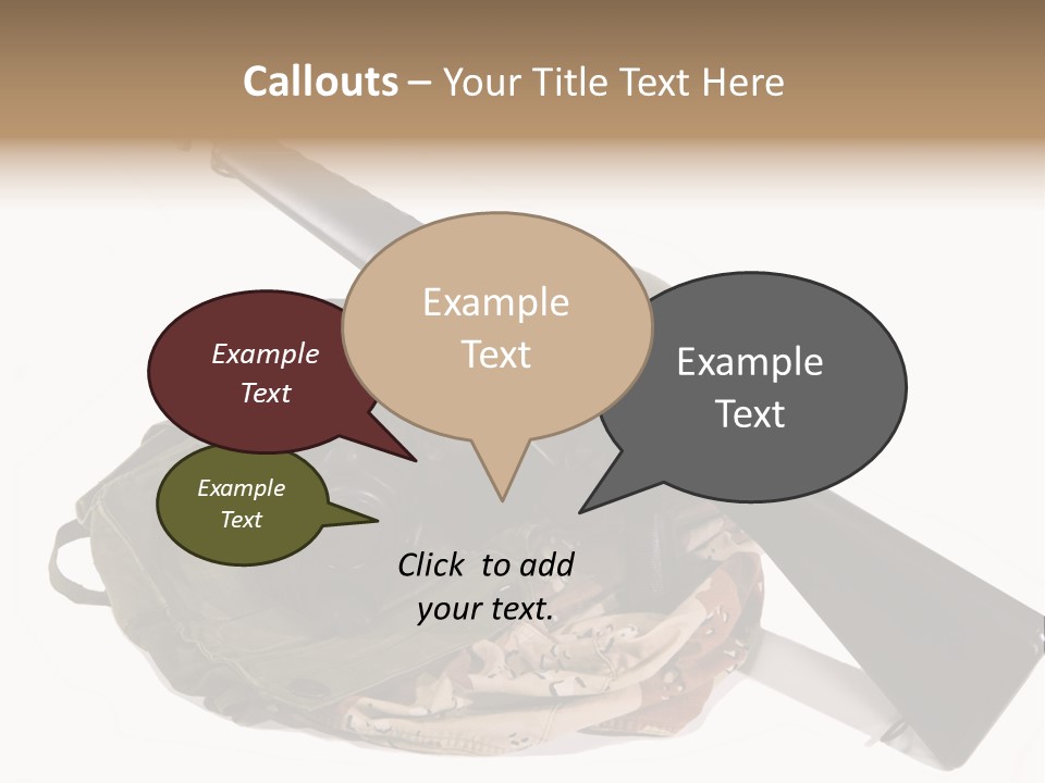 Desert Shock Projectile PowerPoint Template