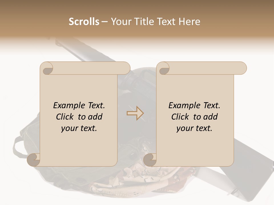 Desert Shock Projectile PowerPoint Template