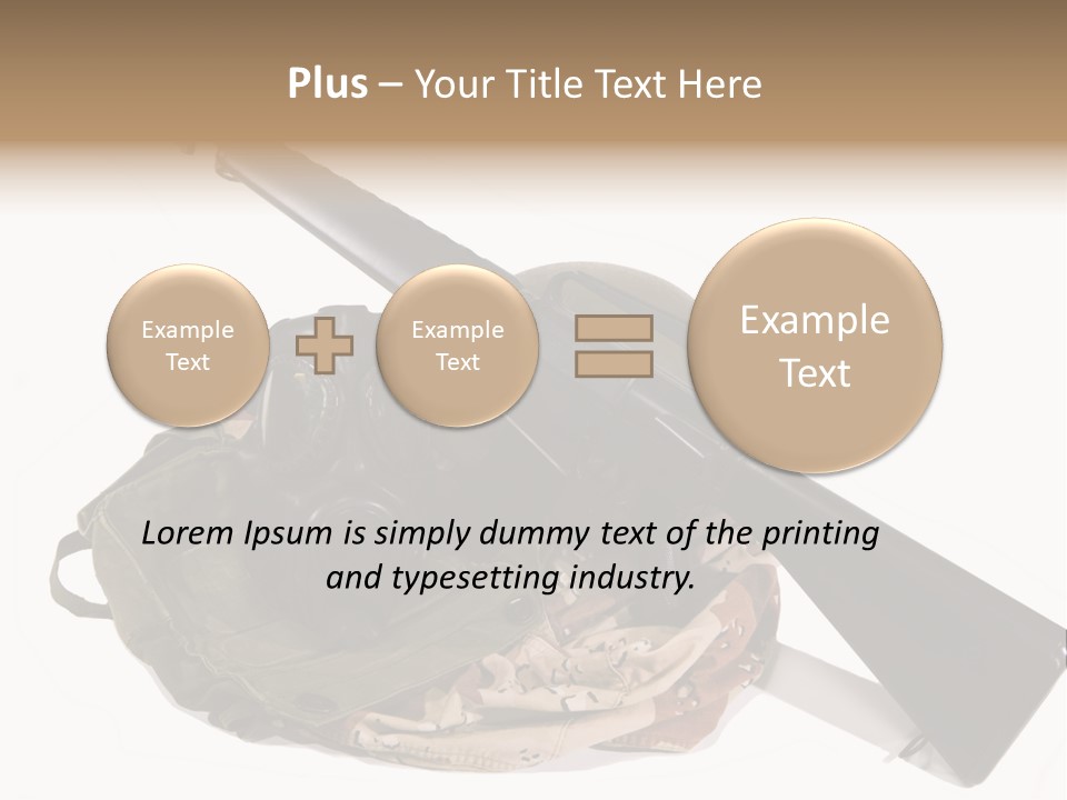 Desert Shock Projectile PowerPoint Template