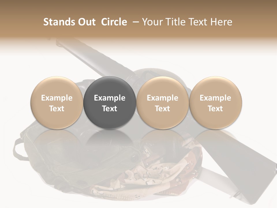 Desert Shock Projectile PowerPoint Template