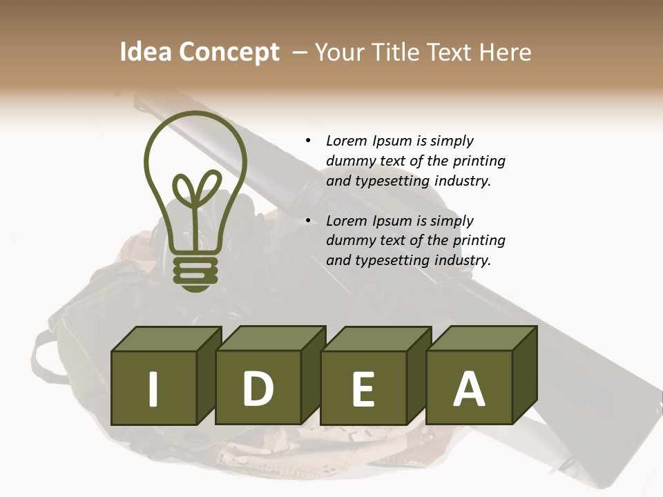 Desert Shock Projectile PowerPoint Template