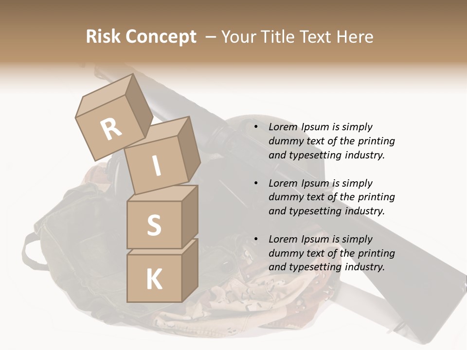 Desert Shock Projectile PowerPoint Template