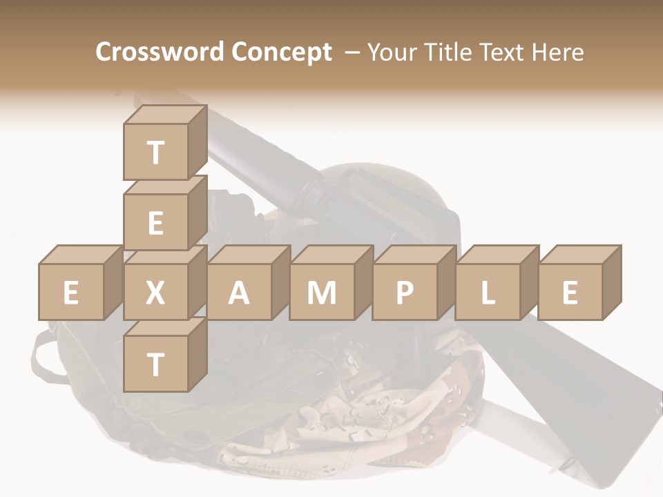 Desert Shock Projectile PowerPoint Template