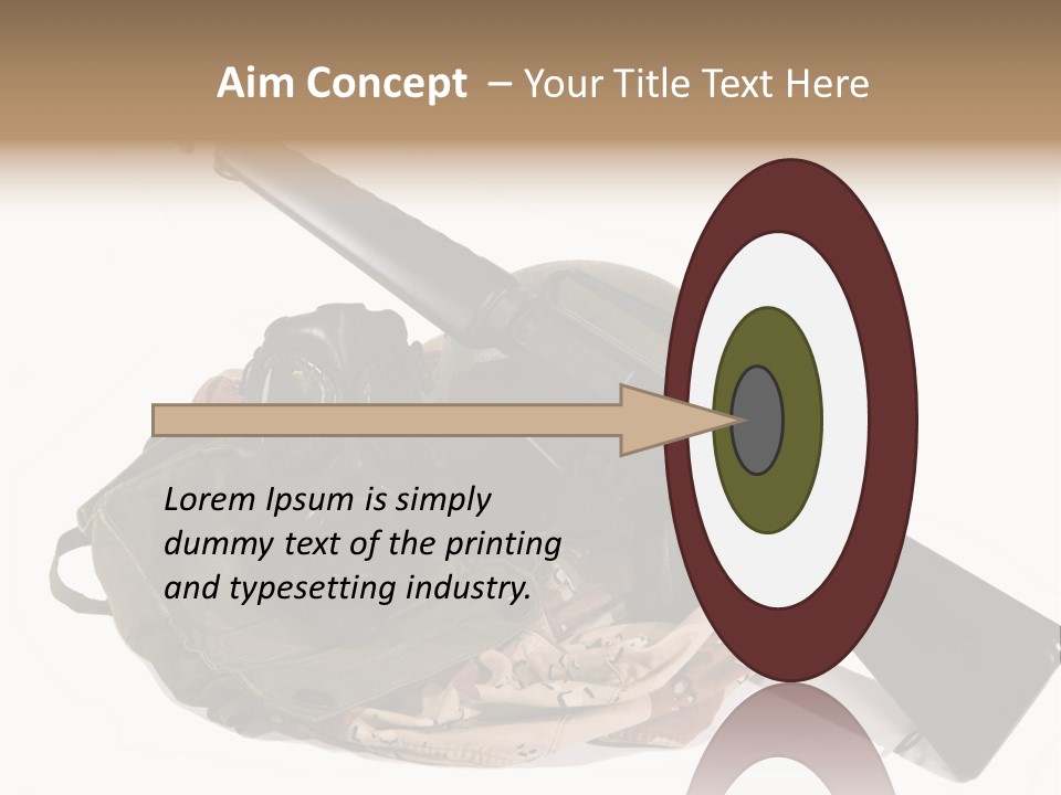 Desert Shock Projectile PowerPoint Template